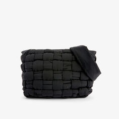 Плетеная сумка через плечо Friday Cassette Bottega Veneta, черный