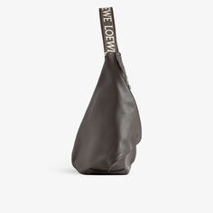 Кожаная сумка через плечо Anton Loewe, серый