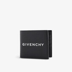 Складной кошелек из кожи с тиснением 4G Givenchy, черный