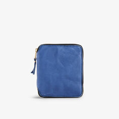 Кожаный кошелек на молнии Comme des Garçons, темно-синий