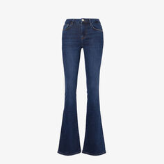 Расклешенные джинсы средней посадки Le Crop Mini Frame, цвет majesty
