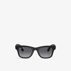 Солнцезащитные очки Ray-Ban Meta RW4006 Wayfarer из ацетата Ray-Ban, черный