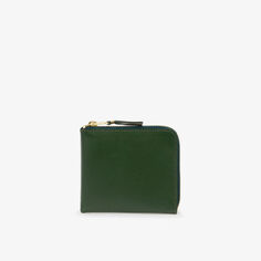 Классический кошелек из брендовой кожи с фольгой Comme des Garçons, зеленый