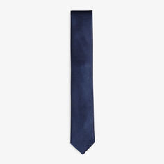 Фактурный шелковый галстук Moorez Ted Baker, темно-синий