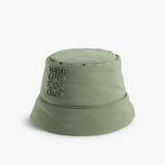 Широкополая шляпа-ведро с мягкой подкладкой Loewe, зеленый