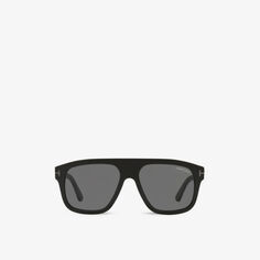 FT0777-N 56 Солнцезащитные очки Thor в квадратной оправе из ацетата Tom Ford, черный