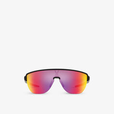 OO9248 Солнцезащитные очки Corridor в форме щита из ацетата Oakley, черный