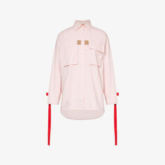 Рубашка оверсайз из хлопка Barbour x Roksanda Zora Barbour, розовый