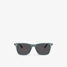 OV5419SU Lachman Sun солнцезащитные очки в квадратной оправе из ацетатного стекла Oliver Peoples, синий