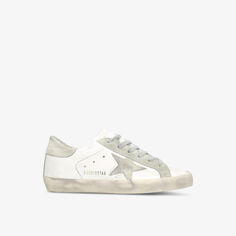 Кожаные низкие кеды Superstar 10276 Golden Goose, белый