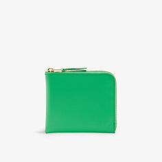 Кожаный кошелек на полумолнии Comme des Garçons, зеленый