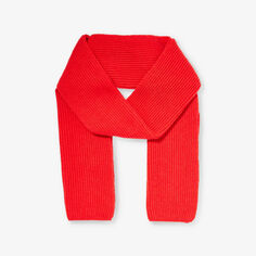 Ребристый кашемировый шарф Johnstons, красный