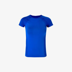 Бесшовная футболка Athlete Workout из эластичного джерси Sweaty Betty, синий