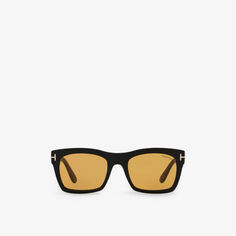 TR001698 Солнцезащитные очки Nico в полиамидной квадратной оправе Tom Ford, черный