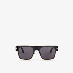 Солнцезащитные очки Edwin в металлической квадратной оправе FT1073 Tom Ford, черный