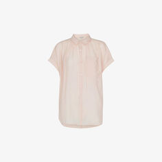 Креповая рубашка Nicola с короткими рукавами Whistles, розовый
