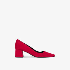 Sloane Замшевые туфли на каблуке с острым носком и блочным каблуком Lk Bennett, красный