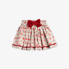 Хлопковая юбка Felicite с цветочным принтом 2–11 лет Trotters, красный