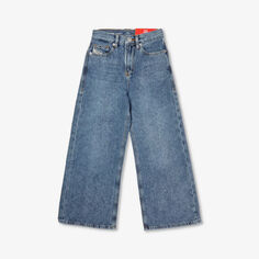 Мешковатые прямые джинсы из хлопка 6-16 лет Diesel, синий