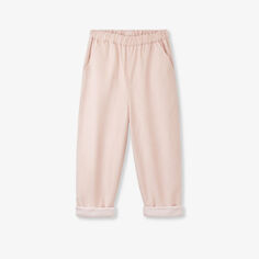 Вельветовые брюки в полоску с подвернутыми краями 0–18 месяцев The Little White Company, розовый