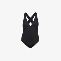 Купальник Collective из эластичного переработанного нейлона с V-образным вырезом Seafolly, черный