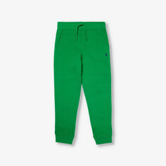 Спортивные брюки из смесового хлопка с вышитым логотипом и резинкой на талии, 2–7 лет Polo Ralph Lauren, зеленый
