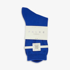 Носки из смесового хлопка стрейч с семейным фирменным принтом Falke, цвет 6065 imperial