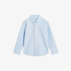 Хлопковая рубашка с длинными рукавами Greenwich 3-9 лет Reiss, синий