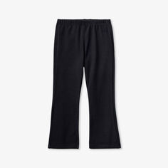 Расклешенные брюки из эластичного хлопка с вышитым логотипом 18 месяцев – 6 лет Benetton, черный