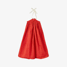 Платье из хлопка с принтом &quot;Агава и мак&quot; для 3–12 лет Caramel, красный