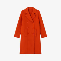 Двустороннее шерстяное пальто Greta на пуговицах Lk Bennett, оранжевый
