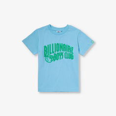 Футболка из хлопкового трикотажа с логотипом, 8 лет Billionaire Boys Club, синий