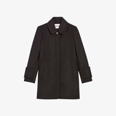 Пальто Gaustine классического кроя из смесовой шерсти Claudie Pierlot, цвет noir / gris