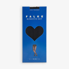 Колготки из эластичной ткани с логотипом Romantic Dot Falke, черный