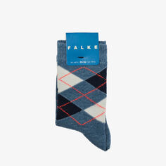 Классические носки Argyle из эластичного хлопка Falke, синий