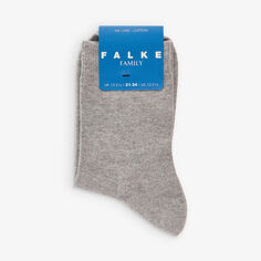 Носки до щиколотки из эластичного хлопка с логотипом Family So для 2–13 лет Falke, серый