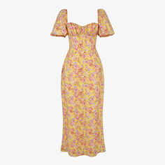 Платье макси Felizia с цветочным принтом House Of Cb, цвет butter print