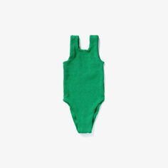 Классический купальник с квадратным вырезом 1-6 лет Hunza G, зеленый