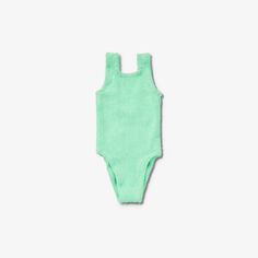 Классический купальник с жатой текстурой 1-6 лет Hunza G, зеленый
