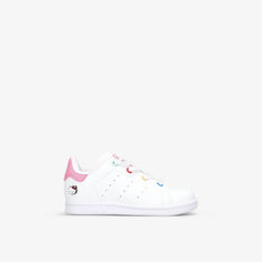 Кроссовки Stan Smith EL I из искусственной кожи с логотипом, 6 месяцев – 5 лет Adidas, белый