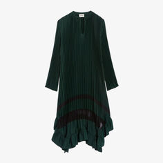 Платье миди Riverso со складками и открытым вырезом Claudie Pierlot, цвет verts