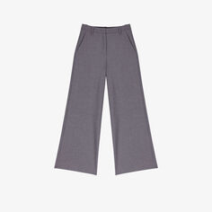 Широкие брюки Pillanette из эластичного переработанного полиэстера Maje, цвет noir / gris