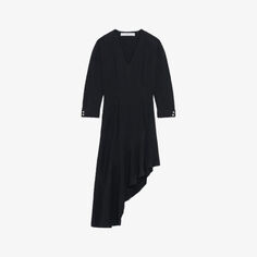 Izae тканое платье миди с асимметричным подолом Iro, цвет bla01