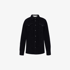 Кашемировая рубашка классического кроя с застежкой-кнопкой Gods True Cashmere, черный