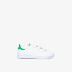 Низкие кожаные кроссовки Stan Smith 6-8 лет Adidas, белый