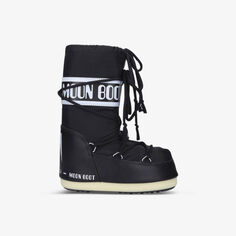 Фирменные зимние ботинки Icon Junior из нейлона 3-7 лет Moon Boot, черный