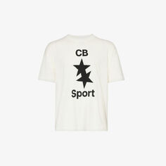 Футболка CB Sport из хлопкового джерси с логотипом Cole Buxton, белый