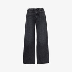 Широкие джинсы Lex со средней посадкой из переработанного денима Agolde, цвет paradox (washed blk)