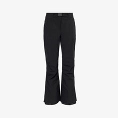 Прямые лыжные брюки со средней посадкой из эластичной ткани Moncler Grenoble, черный