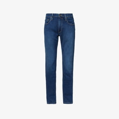 Прямые джинсы Normandie из эластичного денима со средней посадкой Paige, цвет alvarez